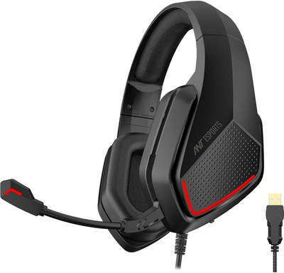 Ant Esports H590 Headset Wired(Black, On the Ear)