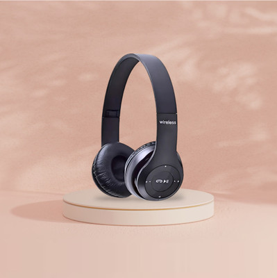 TWS Travel-Ready & Noise-Isolating Headphones with Mic & Long Life_NF Bluetooth & Wired(Black, On the Ear)