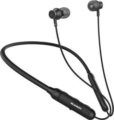 MR.NOBODY N50 With 40 HRS Playback,Fast Charging,High Bass & ASAP Charge Bluetooth N26 Bluetooth Headset(Black, In the Ear)