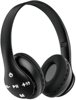 DRUMSTONE Wireless Over-Ear Gaming Headset | Surround Sound, Noise Cancellation Bluetooth & Wired(Black, On the Ear)