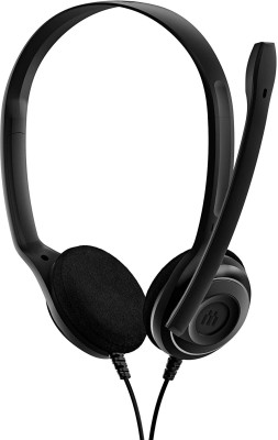 epos Sennheiser PC 8 Lightweight USB Stereo VoIP Wired Headset(Black, On the Ear)