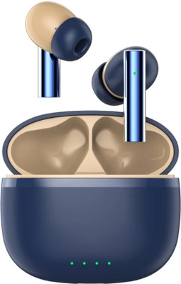 E EARBOUT Buds 171X AI ENC for calls, 38 hours of Playback and Deep Bass Bluetooth Bluetooth(Blue, True Wireless)