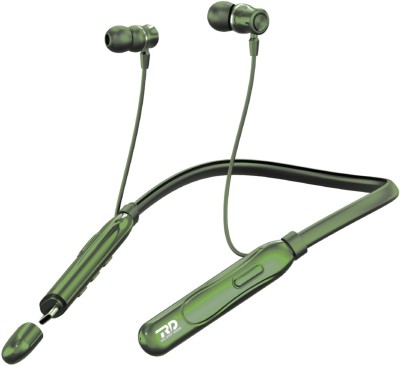 RD M-190 Elega Neckband 90H Playtime, 13mm Drivers, Dual Charging, v5.3, IPX4 Bluetooth(Green, In the Ear)