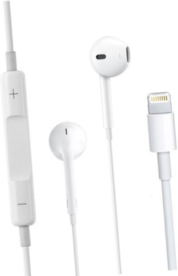 LELISU Wired Earphones In ear Headphones Earbuds With Mic For iPhone 11 12 13 Wired Headset(White, In the Ear)