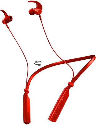 IZWI Bass Pro with upto 36Hours Playback and ASAP Charge Bluetooth Headset-A7 Bluetooth Headset(Red, In the Ear)