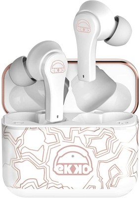 Ekko Earbeats T08 TWS with ENC Noie Cancellation,40H Playtime,10MM Driver Bluetooth(White, True Wireless)