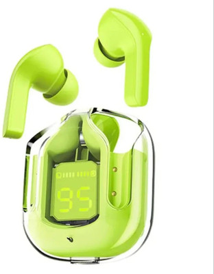 jmd store Wireless Earphones with Touch Control & Deep Bass Bluetooth(Green, In the Ear)