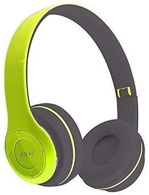 icall Bes Wireless Portable Gaming Sports, Memory Card Support Bluetooth & Wired(Green, True Wireless)