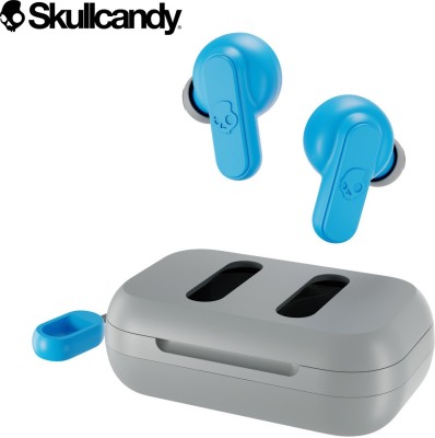 Skullcandy Dime 2 Bluetooth Headset(Blue, Grey, True Wireless)