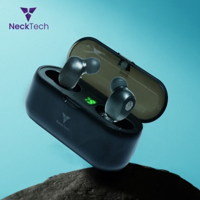 NECKTECH Premium TWS F9 True Wireless Headset with Power Bank Upto 48 Hrs ASAP Charge K5 Bluetooth(Black, True Wireless)