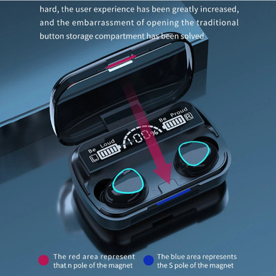 YAROH ADC_608A_TWS M10 BLUETOOTH 5.1 CHARGING BOX WIRELESS EARDBUD STEREO SOUND Bluetooth(Black, True Wireless)