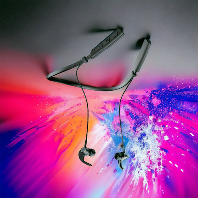 QPG STORE Rokerz 235 Pro Wireless Bluetooth Neckband(0.2738 Bluetooth(Black, In the Ear)