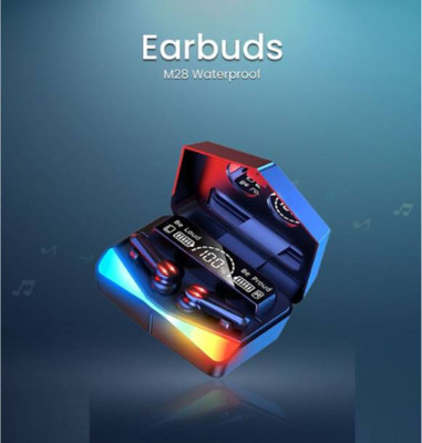 YAROH 12v_M28 Truly Wireless Earbuds: Low Latency, HD Calls, 40H Playtime Bluetooth(Multicolor, In the Ear)