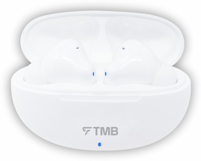 TMB D4 ROCK Out Loud with 48H Playback, BT Version: 5.2 & Al-Enhanced Calls Earbuds Bluetooth Headset(White, True Wireless)