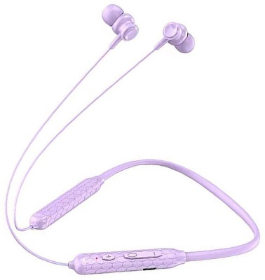 IZWI Bluetooth5.0 Earphones Sports Running Wireless headset Earbud with MiC For Phone Bluetooth Headset(Purple, In the Ear)