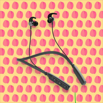 QPG STORE Rokerz 235 Pro Wireless Bluetooth Neckband(0.1052 Bluetooth(Black, In the Ear)