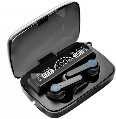 Fuziqra al TWS 5.1 Wireless Mini Bluetooth Earbuds With Power Bank LED Flashlight Function Bluetooth(Black, True Wireless)