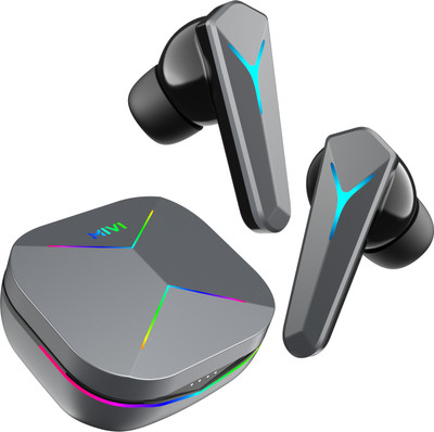 Mivi Commando Z9,13mm Bass,72H Playtime,Quad Mic ENC,35ms Low Latency,TypeC,5.3 Bluetooth Headset (Grey, Black, True Wireless) For Rs. 1299 @ 68 %