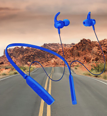 GPQ STORE Rokerz 235 Pro Wireless Bluetooth Neckband(0B.105 Bluetooth(Blue, In the Ear)