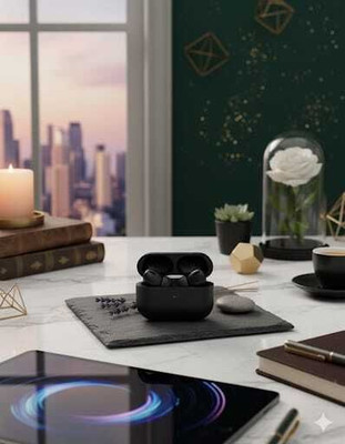 DINESH TWS AIRPOD black Earbud Bluetooth (Black, True Wireless)as100 Bluetooth(Black, True Wireless)