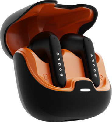 Boult Z40 Pro with 100H Battery Quad Mic ENC Scratch Proof Rubber Grip Design 5 3v Bluetooth Midnight True Wireless