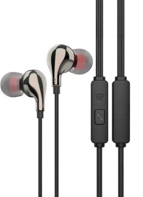 HRYFiNE M2 Hi-Res Audio in-Ear Wired Earphone with Mic and Heavy Bass HD Sound Mobile Wired Headset(Black, In the Ear)