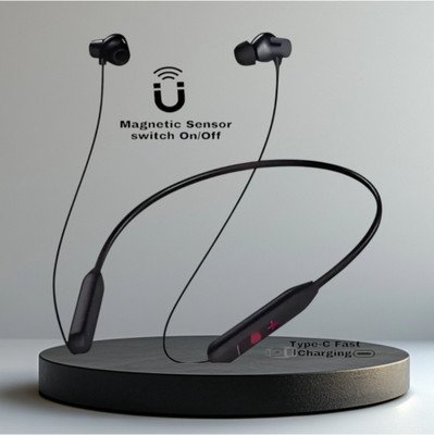 GDS Extreme Bass Wireless Neckband - Powerful Bass and premium design_FK Bluetooth & Wired(Black, In the Ear)
