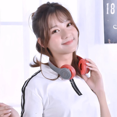 AIZINA Stylish Wireless Headphones with Foldable Design and AUX Support_5G Bluetooth & Wired(Black, On the Ear)