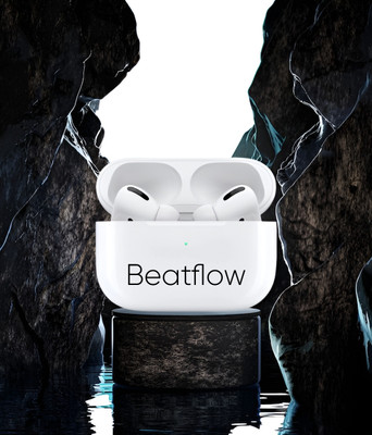 BeatFlow Airpox Pro 2 (2nd generation) Y34 wireless with anc (USB-C) Bluetooth(White, In the Ear)