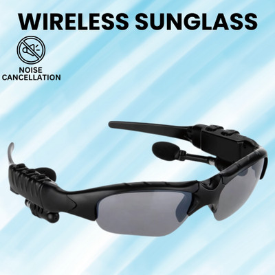 GUGGU Sunglass with (Bluetooth Earbuds) Music and bluetooth headset and micY395 Bluetooth(Black, On the Ear)