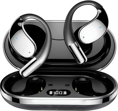 COREGENIX U30 OWS Bluetooth TWS Earbuds with ENC & Planet Design, 60hrs of Playtime Bluetooth(Black, True Wireless)