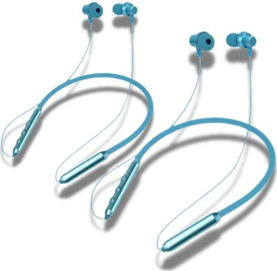 DRUMSTONE BUY ONE GET ONE Bluetooth Wireless In-Ear Neckband with13mm Driver,60H Playtime Bluetooth(Multicolor, In the Ear)