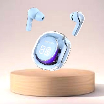 GUGGU Earbuds Ultrapods Wireless Capsule Transparent DesignTWS Wireless HeadphonesF136 Bluetooth(Multicolor, In the Ear)