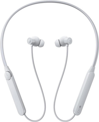 POZUB Wireless Neckband with Active Noise Cancellation Smart Dial Design Headphone Bluetooth(White, In the Ear)