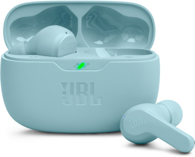 JBL Wave Beam TWS, 32Hr Playtime, IP54, Smart Ambient & TalkThru Mode, JBL App Bluetooth(Mint, In the Ear)