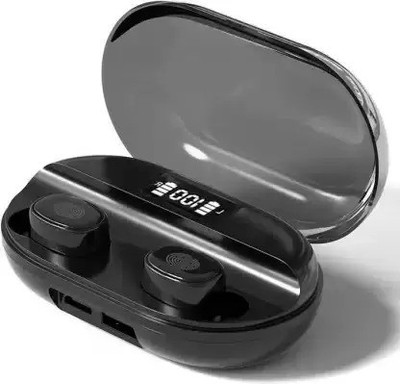 NKL LED Display 010 Earbuds Power Bank With Portable Charging Case Bluetooth(Black, True Wireless)