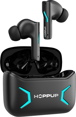 HOPPUP Predator Xo1 Earbuds with 50H Bluetooth Gaming(Black, True Wireless)