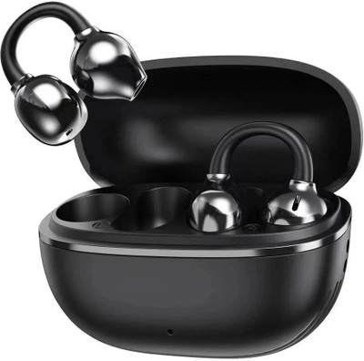 Alible Air Clips 2 Mic & Ultra Bass Technology, 40 Hrs playtime Bluetooth(Black, In the Ear)