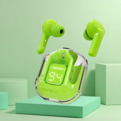 Clairbell Max UltraPods (Wireless Earbuds) Transparent Charging Case, Digital Display Q305 Bluetooth(Multicolor, True Wireless)