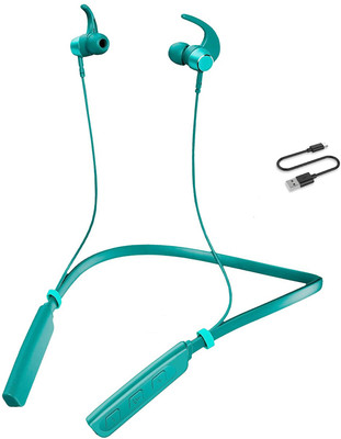 ZTNY Bluetooth Wireless inEar Earphones with Upto 24Hours Playback Lightweight Design Bluetooth(Green, In the Ear)