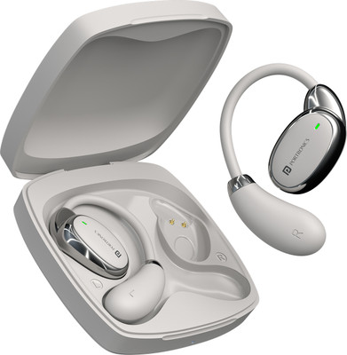 Portronics Harmonics Twins 31 Over Ear Smart Earbuds with HD Mic, Secure & Flexible Earhook Bluetooth(Beige, In the Ear)