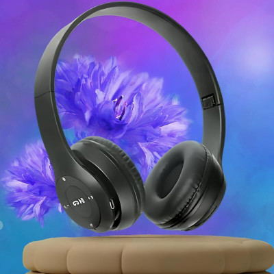 TABARET 5.0+EDR Bluetooth Headset with Volume Control Bluetooth Headset | Brand New Bluetooth(Black, On the Ear)
