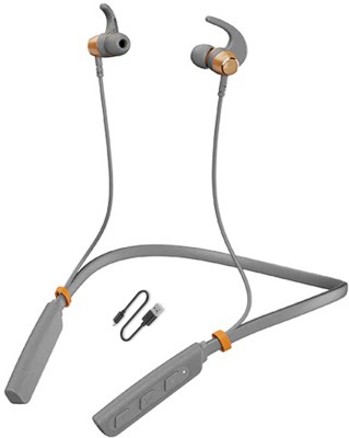 Qeikim Bluetooth Earphones 24H Playtime,Clear Calling ENC Mic, Dual Device Connectivity Bluetooth Headset(Grey, In the Ear)