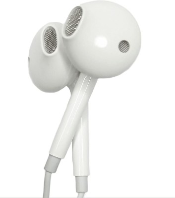 earphonix Dual Driver Dynamic Bass High Definition in-Ear Earphones with Mic Wired Headset Wired Headset(White, In the Ear)