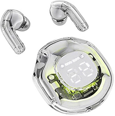 Brolan Wireless in-Ear Earbuds with Mic, Low-Latency Gaming Mode Touch Control Bluetooth Gaming(White, True Wireless)