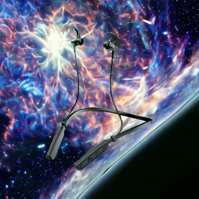 GPQ STORE Rokerz 235 Pro Wireless Bluetooth Neckband(0.1983 Bluetooth(Black, In the Ear)