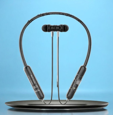 Gripzo High Quality Sound 3 Days Battery Backup Bluetooth Neckband Bluetooth Gaming(Black, In the Ear)