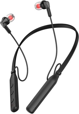 Bxeno BX-21 48 Hour Playtime Bluetooth Headphone Neckband Earphone Bluetooth Headset(Black, In the Ear)
