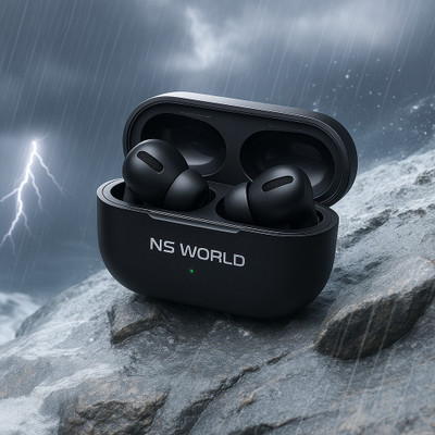 NS WORLD BX Airbuds Tws |Max Power| HD Sound | BT Earbuds |Mic & Touch Controls Headphone Bluetooth(Black, True Wireless)