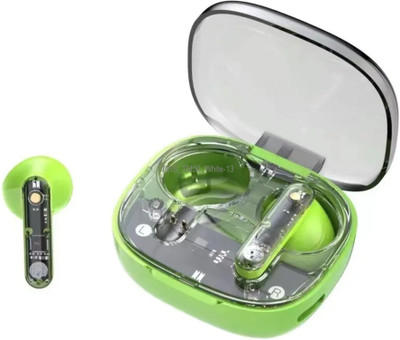 Zusix TM50 - Long-Lasting Comfort 40 Hours Backup True Wireless TWS Earbuds v5.3 Bluetooth(Green, True Wireless)